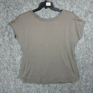 Yummie Shirt Womens Large Regular Top‎ Short-Sleeve Stretch Layered Lined Casual